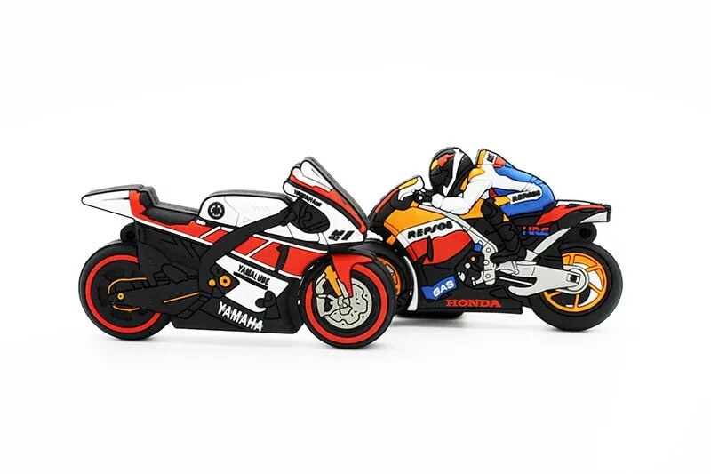 Motorcycle Shaped Usb Flash Drive Keychain Pen Drive Storage - 8