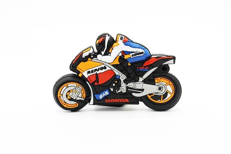 Motorcycle Shaped Usb Flash Drive Keychain Pen Drive Storage - 9