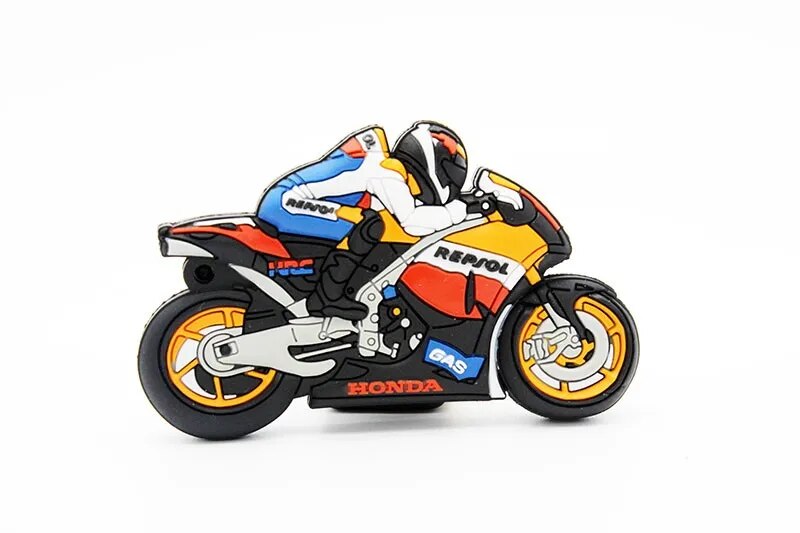 Motorcycle Shaped Usb Flash Drive Keychain Pen Drive Storage - 11