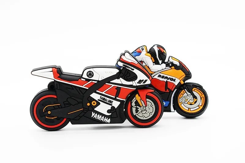 Motorcycle Shaped Usb Flash Drive Keychain Pen Drive Storage - 16