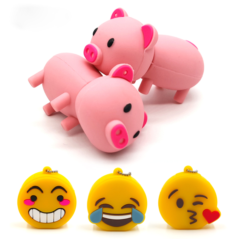Dogshaped Usb Flash Drive Piggy Emoticon Design Memory Stick Disk - 1