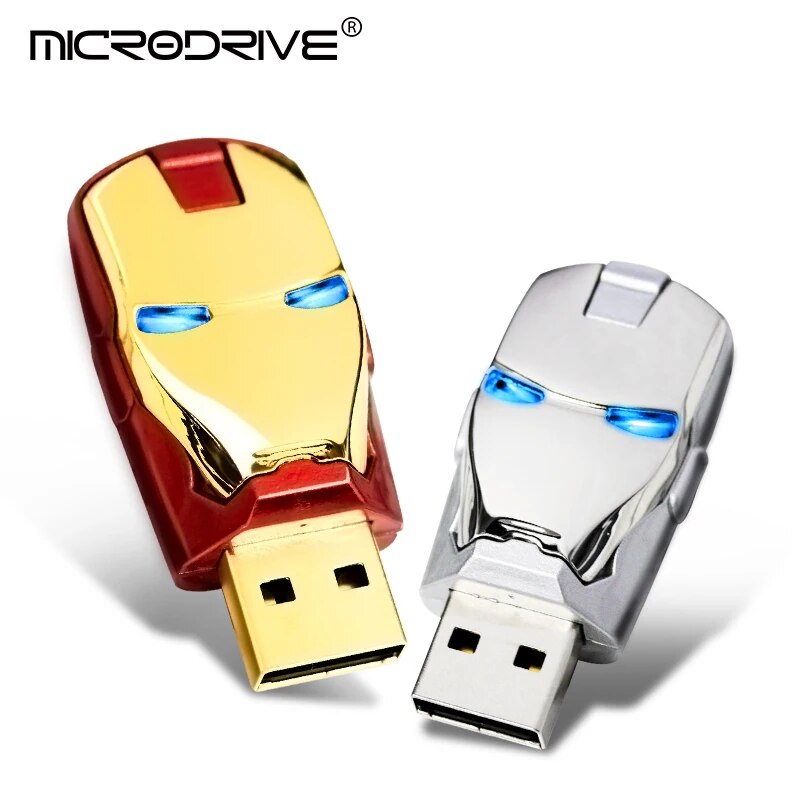 Marvel Iron Man Metal Usb Flash Drive Capacity 4gb128gb Pen Drive - 17