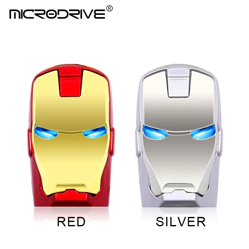 Marvel Iron Man Metal Usb Flash Drive Capacity 4gb128gb Pen Drive - 18