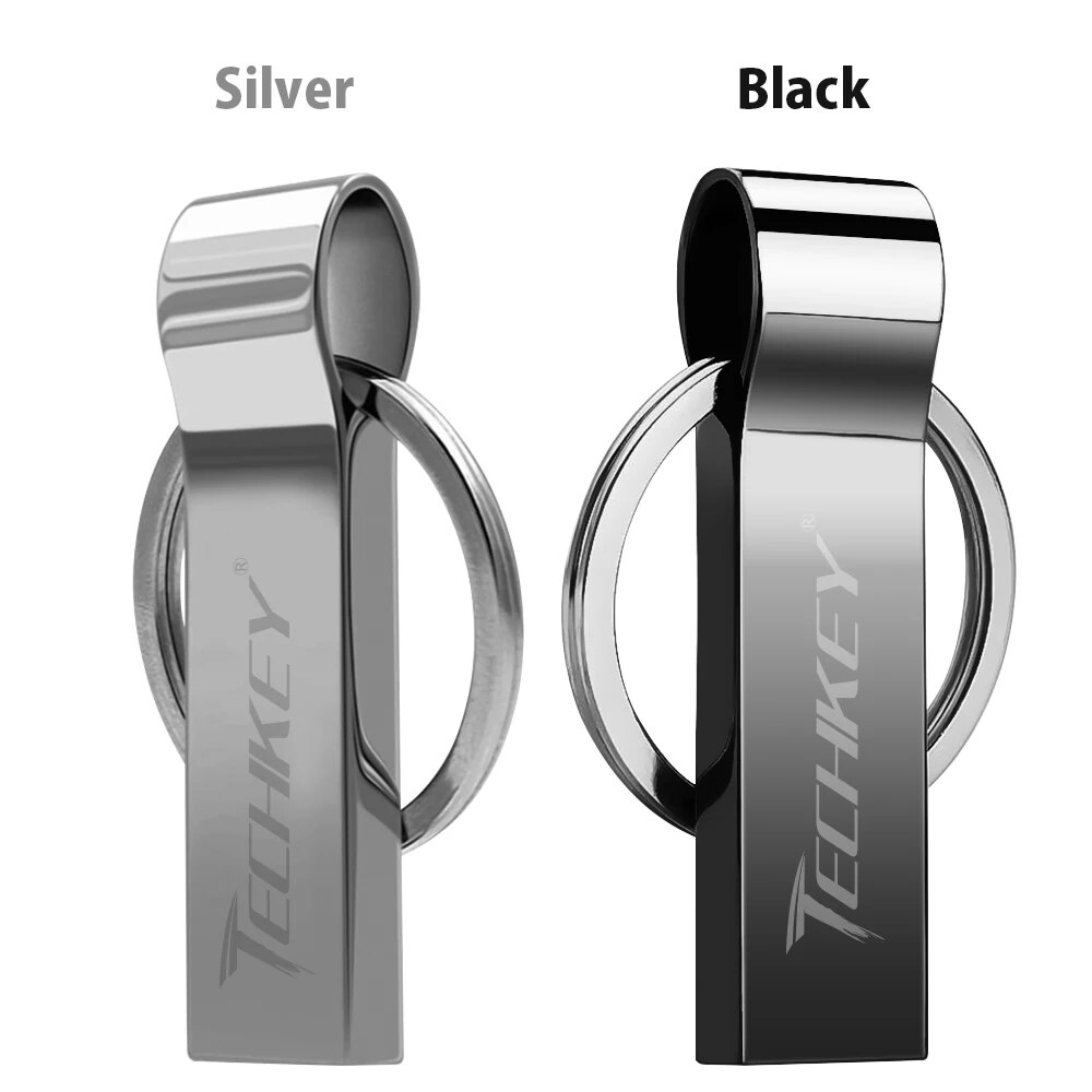 Waterproof 32gb 16gb 8gb Metal Usb Flash Drive With Key Ring - 6