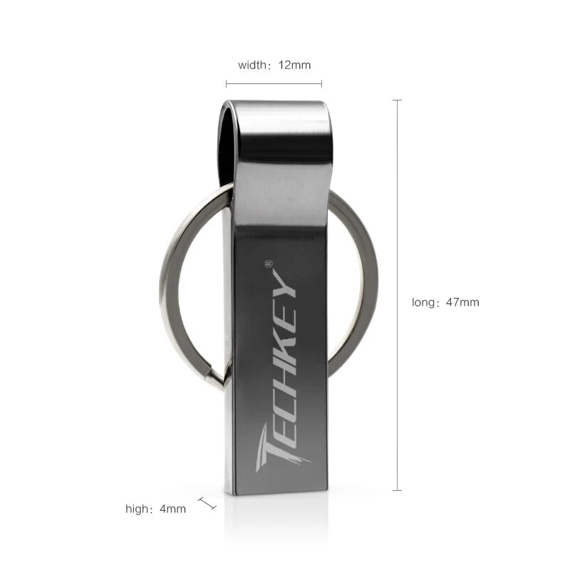 Waterproof 32gb 16gb 8gb Metal Usb Flash Drive With Key Ring - 14