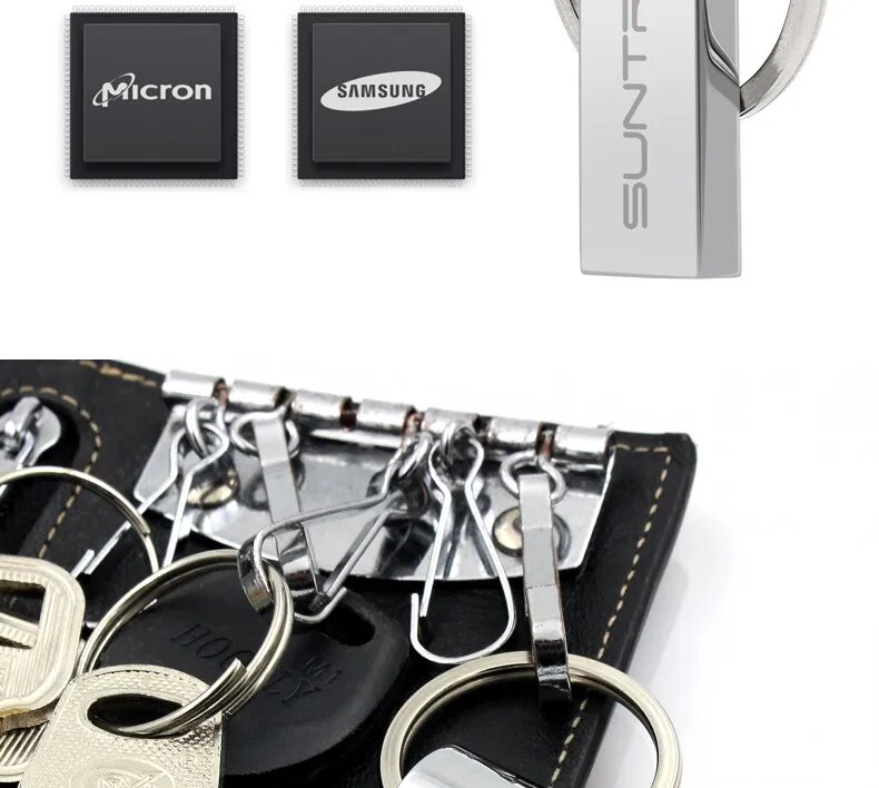 Suntrsi Highspeed 64gb Metal Usb Flash Drive Key Stick 32gb - 10