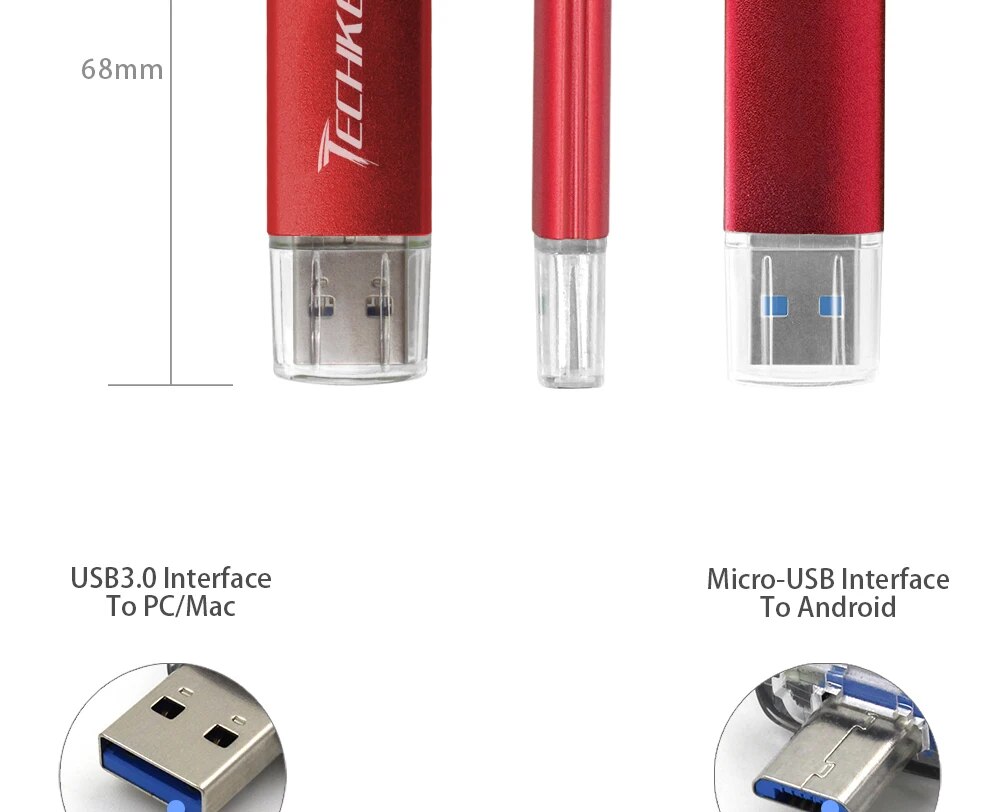 Samsung Compatible Techkey Otg Usb Pendrive Flash Drive 16gb32gb64gb - 17 Samsung Compatible Techkey Otg Usb Pendrive Flash Drive 16gb32gb64gb - 17