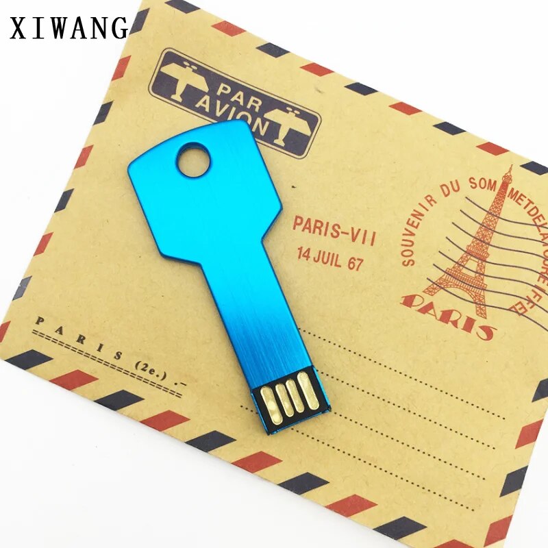 Silver Keychain Usb Flash Drive 16gb 32gb 128gb Highspeed Pendrive - 8