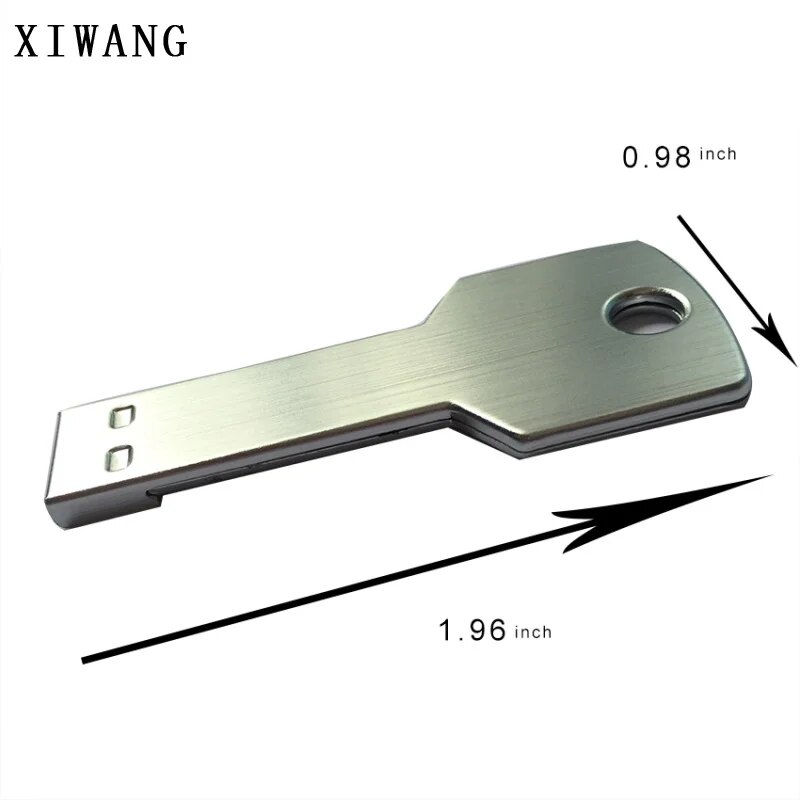 Silver Keychain Usb Flash Drive 16gb 32gb 128gb Highspeed Pendrive - 14