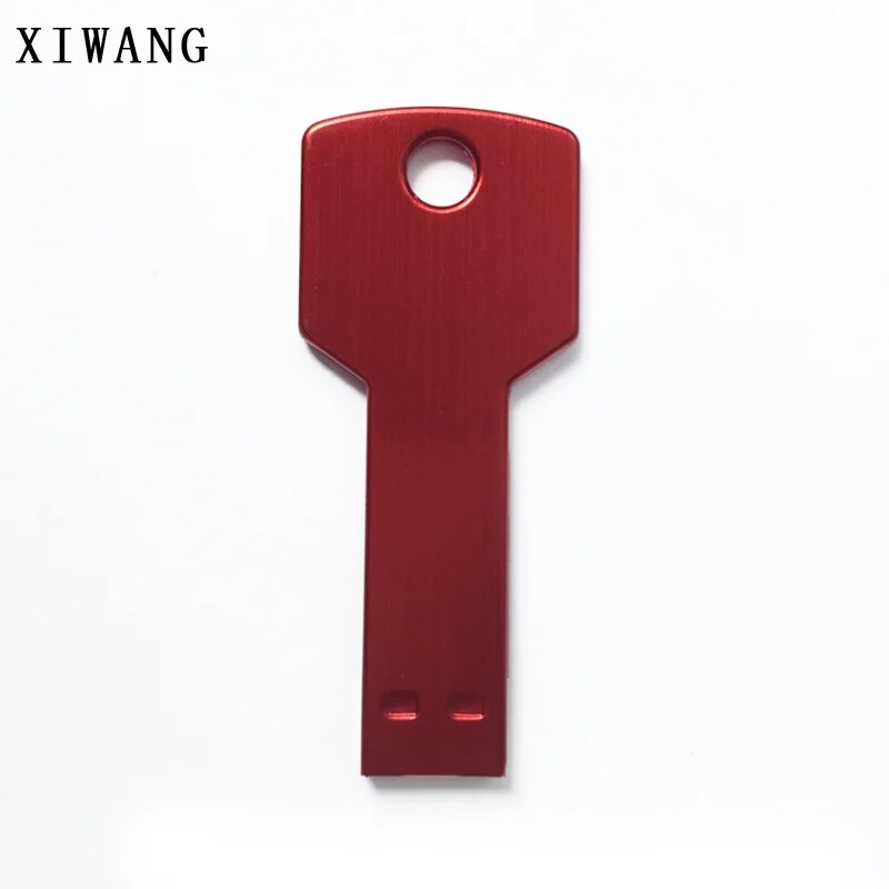 Silver Keychain Usb Flash Drive 16gb 32gb 128gb Highspeed Pendrive - 16