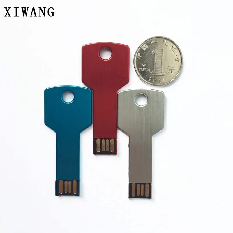 Silver Keychain Usb Flash Drive 16gb 32gb 128gb Highspeed Pendrive - 21