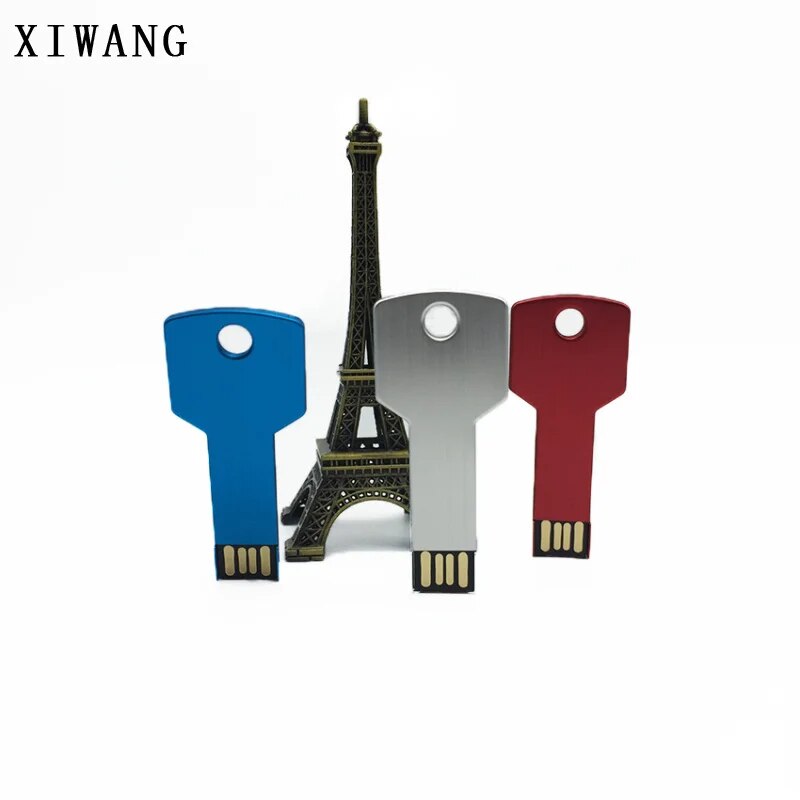 Silver Keychain Usb Flash Drive 16gb 32gb 128gb Highspeed Pendrive - 22