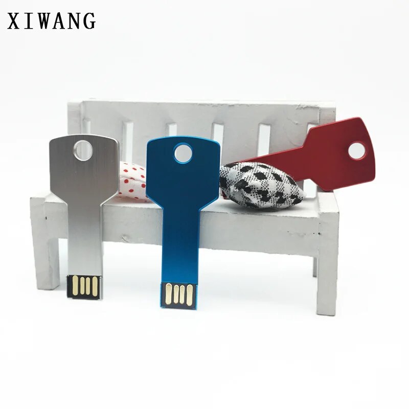 Silver Keychain Usb Flash Drive 16gb 32gb 128gb Highspeed Pendrive - 23