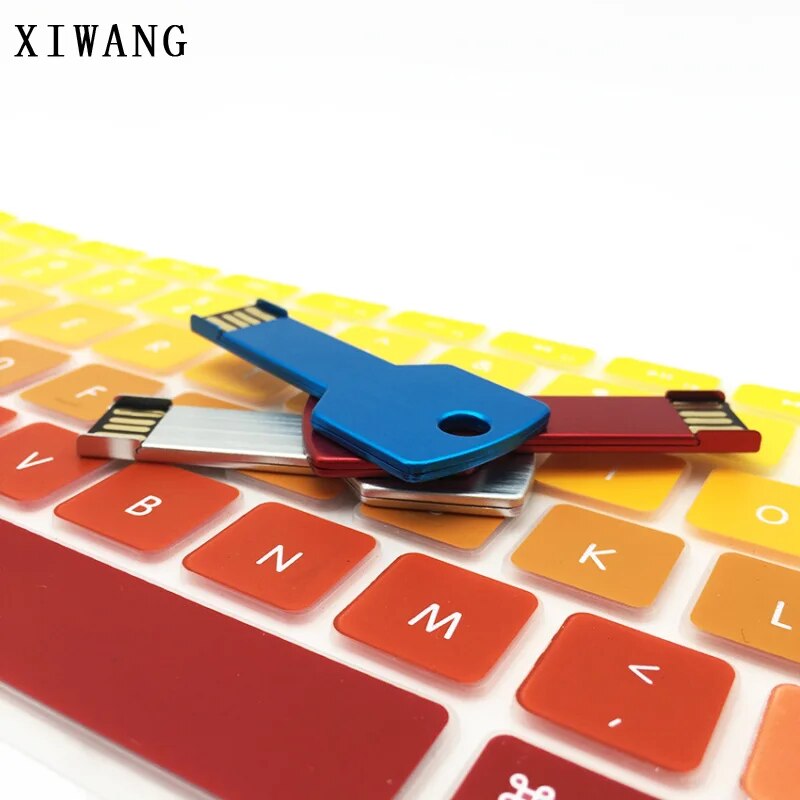 Silver Keychain Usb Flash Drive 16gb 32gb 128gb Highspeed Pendrive - 25