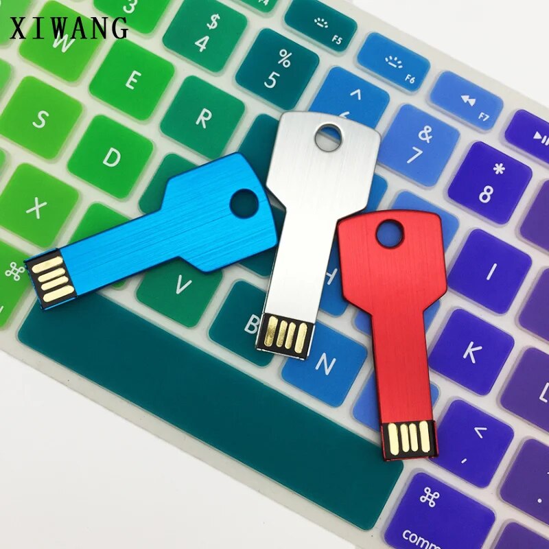 Silver Keychain Usb Flash Drive 16gb 32gb 128gb Highspeed Pendrive - 26