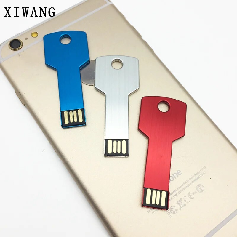 Silver Keychain Usb Flash Drive 16gb 32gb 128gb Highspeed Pendrive - 33