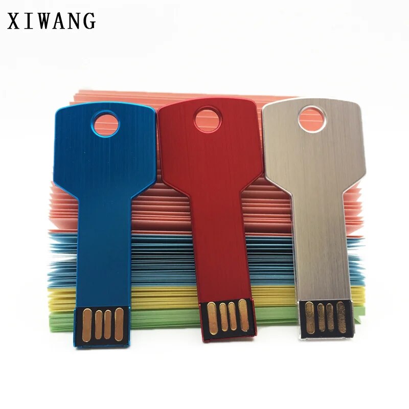 Silver Keychain Usb Flash Drive 16gb 32gb 128gb Highspeed Pendrive - 35