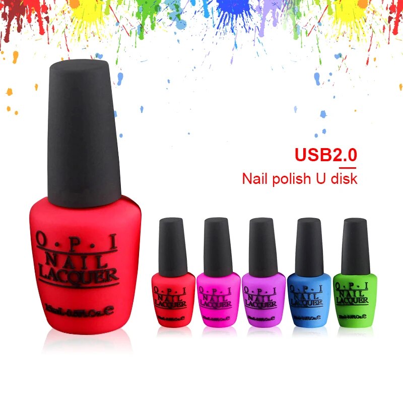 128gb Highspeed Usb Flash Drive Memory Stick Nail Polish Design - 8