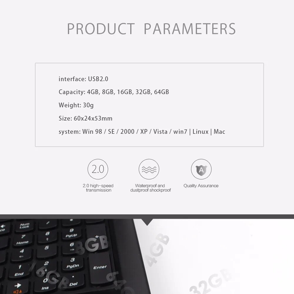 Techkey Highspeed Usb Flash Drive Available In 4gb 8gb 16gb 32gb 64gb - 11