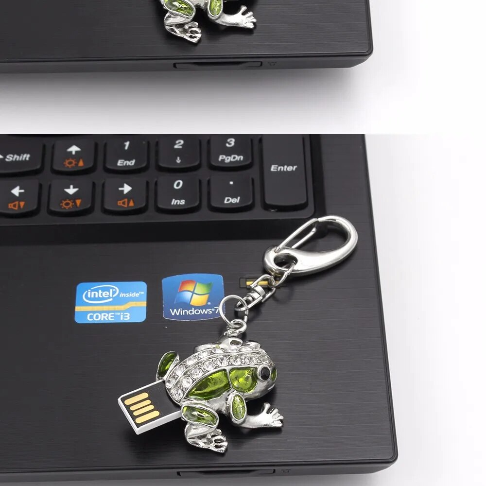Diamond Frog Design Usb Flash Drive 8gb64gb Pen Drive Memory Stick - 14