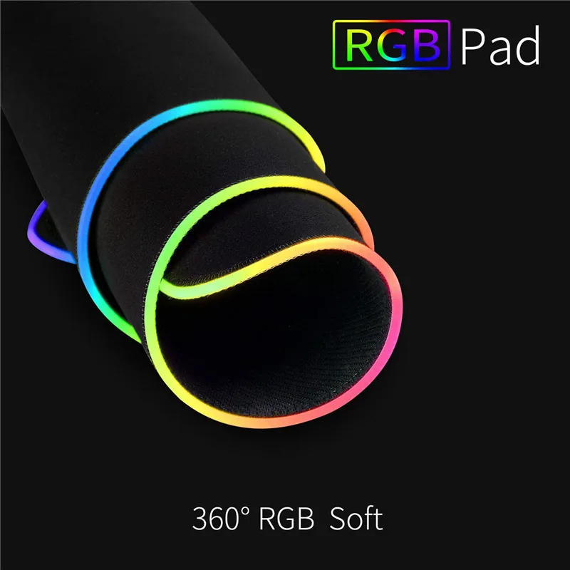 Large Rgb Gaming Mouse Pad With 7 Led Colors For Pc Keyboard - 5