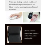 Ergonomic Memory Foam Mouse Pad With Antiskid Wrist Support For Computers - 4