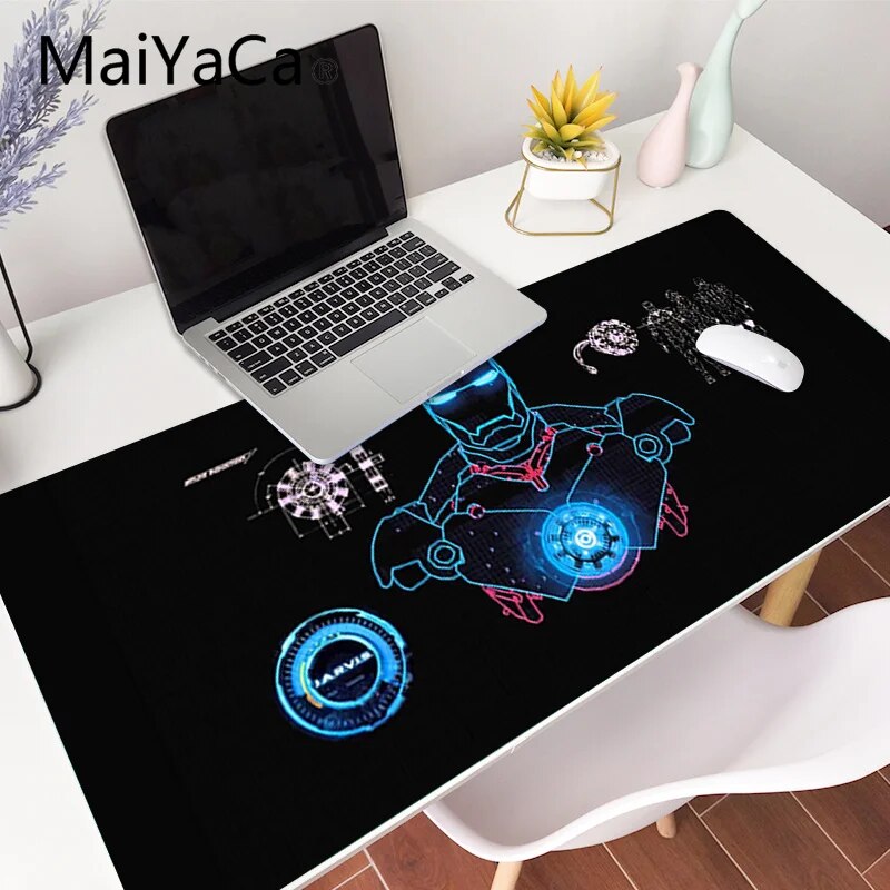 Iron Man Xxl Gaming Mouse Pad Thick Pc Desk Mat - 13