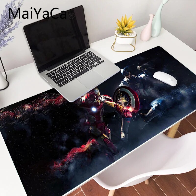 Iron Man Xxl Gaming Mouse Pad Thick Pc Desk Mat - 14