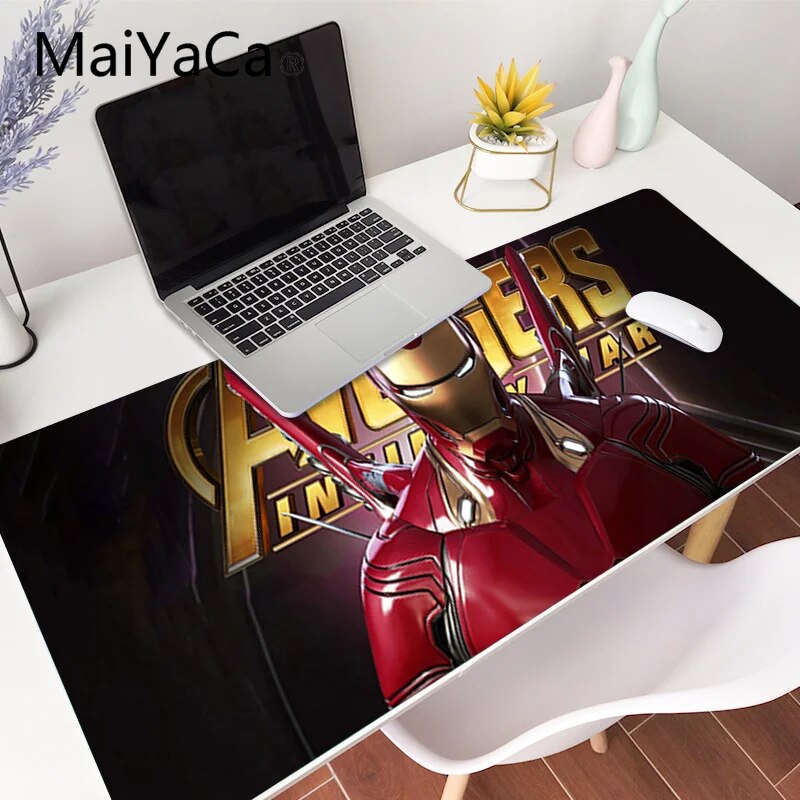 Iron Man Xxl Gaming Mouse Pad Thick Pc Desk Mat - 19