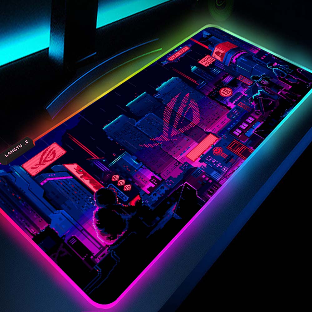 Asus Rog Rgb Led Backlit Gaming Mouse Pad For Pc Gamers - 8