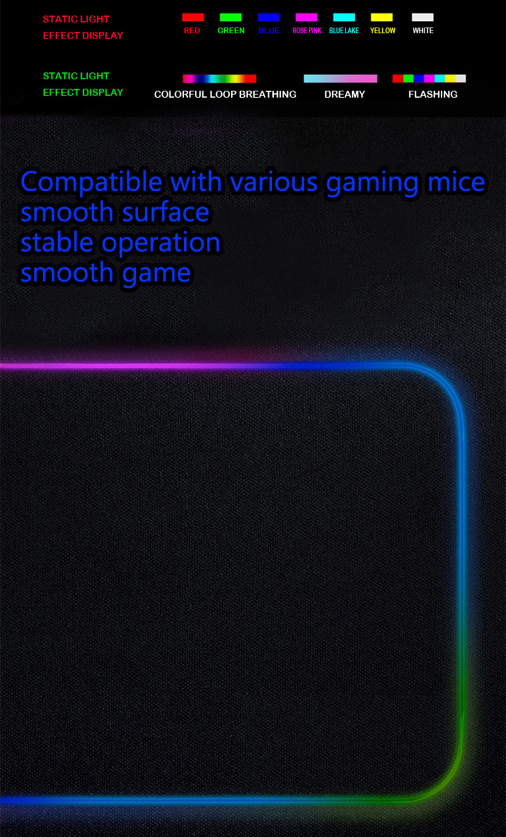 Asus Rog Rgb Led Backlit Gaming Mouse Pad For Pc Gamers - 12