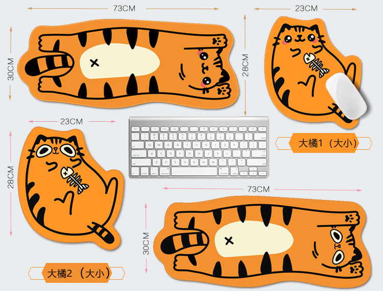 Extra Large Nonslip Gaming Mouse Pad With Cartoon Design Natural Rubber - 8