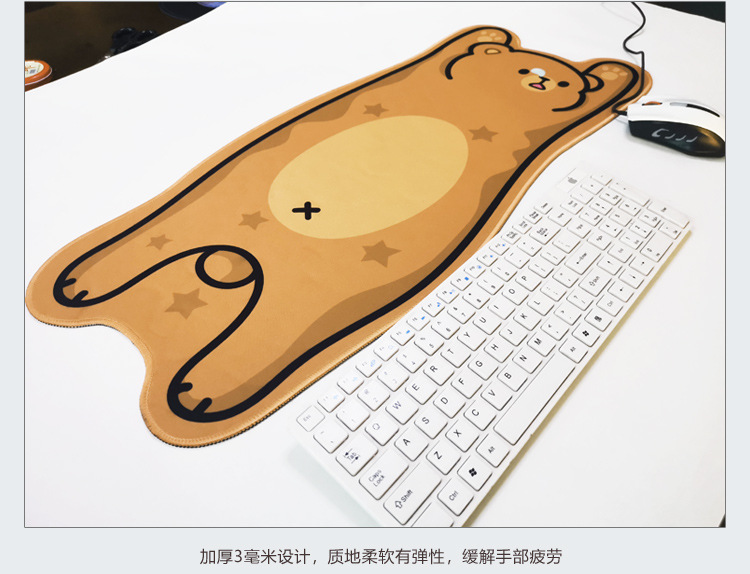 Extra Large Nonslip Gaming Mouse Pad With Cartoon Design Natural Rubber - 11