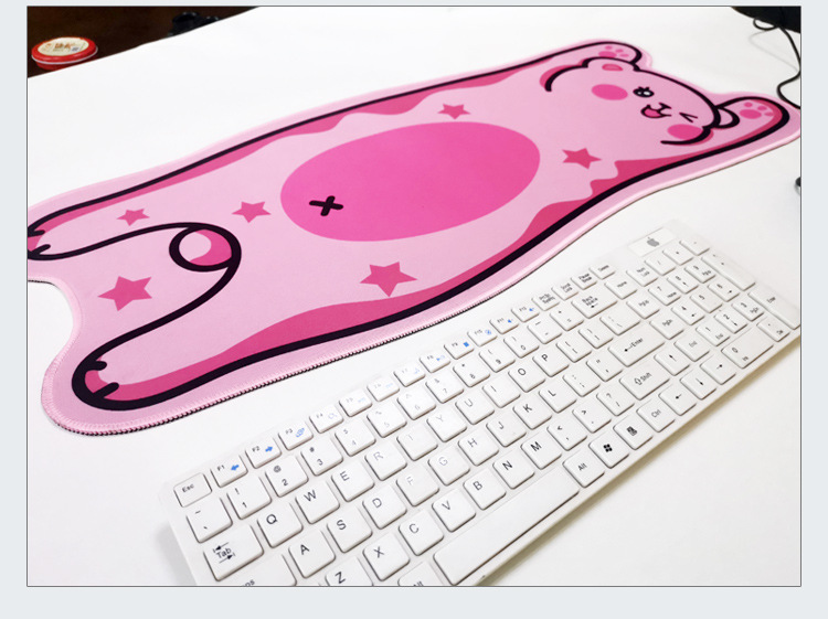 Extra Large Nonslip Gaming Mouse Pad With Cartoon Design Natural Rubber - 16
