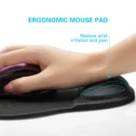 Ergonomic Memory Foam Mouse Pad Nonslip Base For Office Gaming Laptop - 3