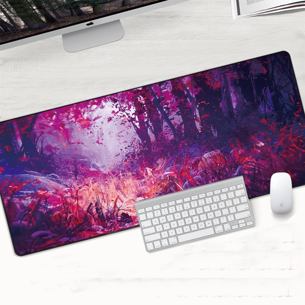 Sakura Blossom Large Gaming Mouse Pad With Nonslip Rubber Base Edge Lock - 14 Sakura Blossom Large Gaming Mouse Pad With Nonslip Rubber Base Edge Lock - 14