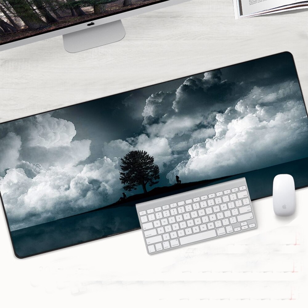 Sakura Blossom Large Gaming Mouse Pad With Nonslip Rubber Base Edge Lock - 17 Sakura Blossom Large Gaming Mouse Pad With Nonslip Rubber Base Edge Lock - 17