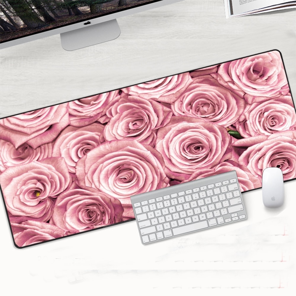 Sakura Blossom Large Gaming Mouse Pad With Nonslip Rubber Base Edge Lock - 20 Sakura Blossom Large Gaming Mouse Pad With Nonslip Rubber Base Edge Lock - 20