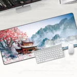 Sakura Blossom Large Gaming Mouse Pad With Nonslip Rubber Base Edge Lock - 4