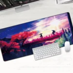 Sakura Blossom Large Gaming Mouse Pad With Nonslip Rubber Base Edge Lock - 5