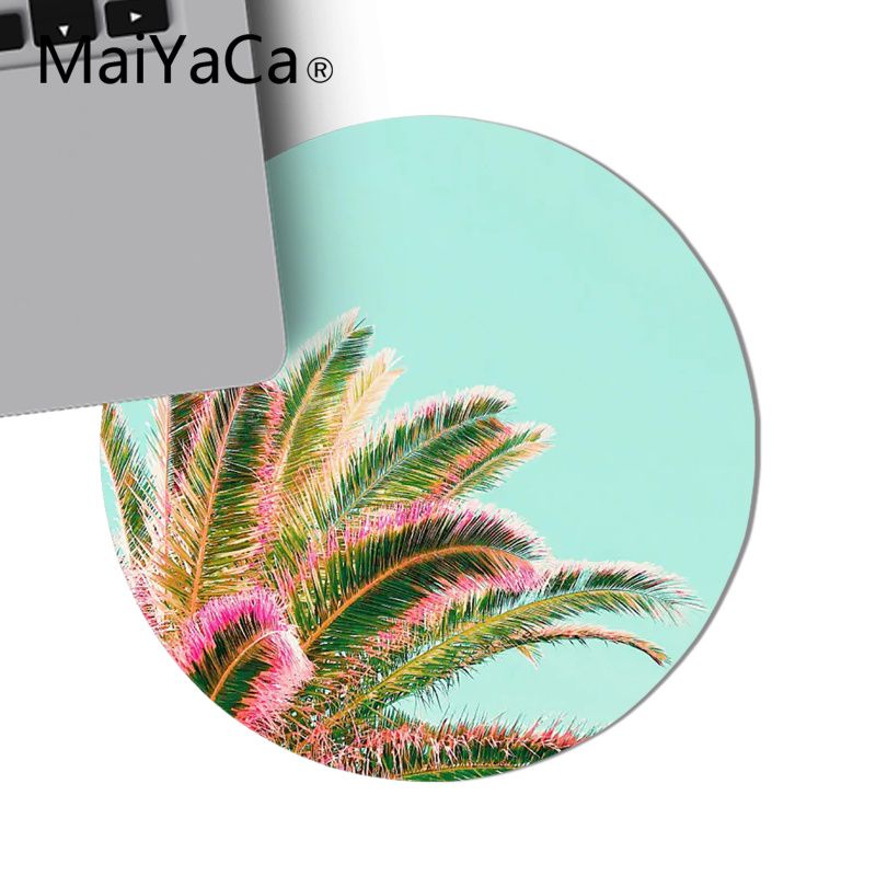 Maiyaca Comfort Gaming Mousepad Anime Round Mat With Succulent Design - 10