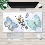 Extra Large Flower Print Gaming Mouse Pad For Office Home Desks - 3