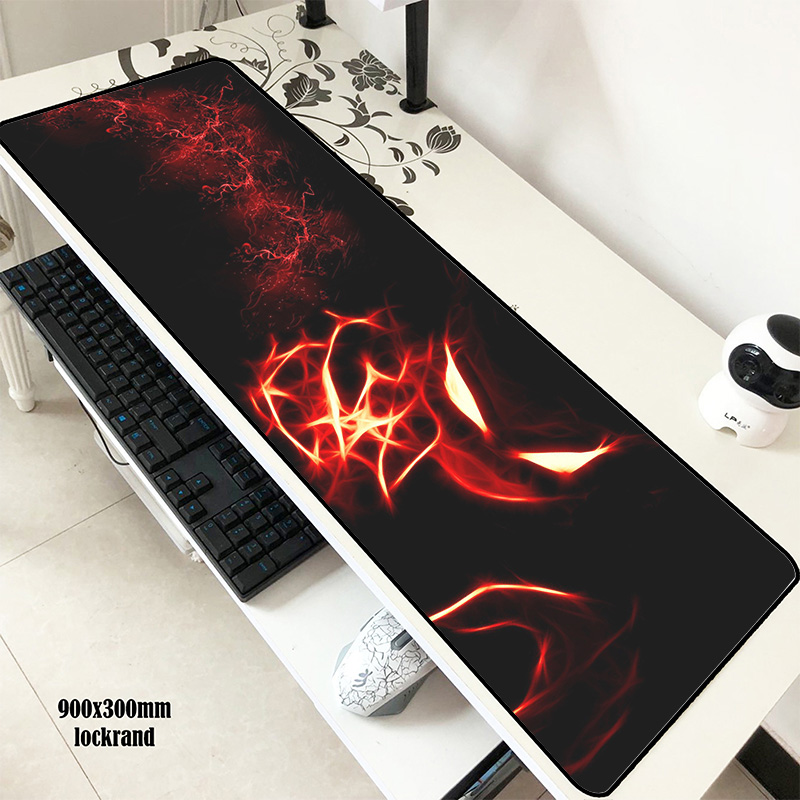 Ergonomic Gaming Mousepad Abstract Red Design Ideal Pc Accessory Christmas Gift - 6