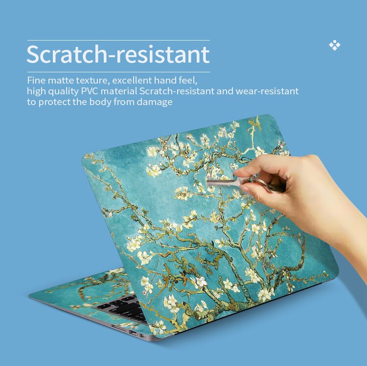 Floral Decal Laptop Skin Stickers For 12156 Macbook Xiaomi Asus Acer Hp Lenovo - 10