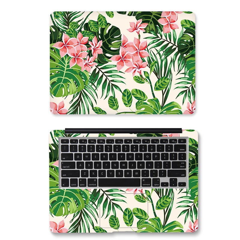 Floral Decal Laptop Skin Stickers For 12156 Macbook Xiaomi Asus Acer Hp Lenovo - 13