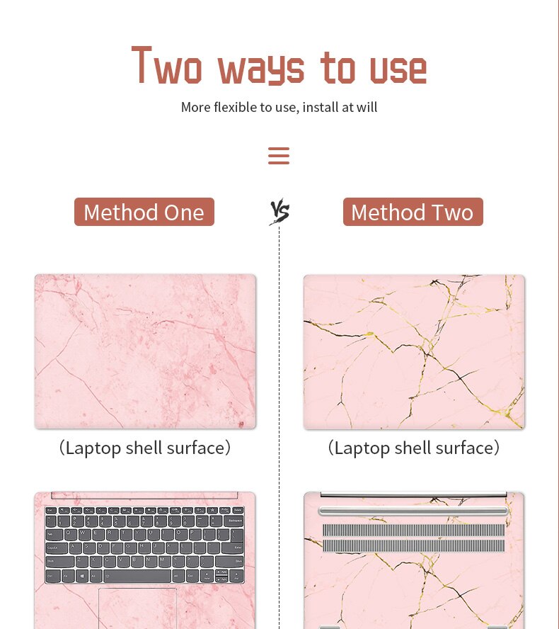 Diy Marble Laptop Skins For Macbook Lenovo Asus Hp Dell - 10