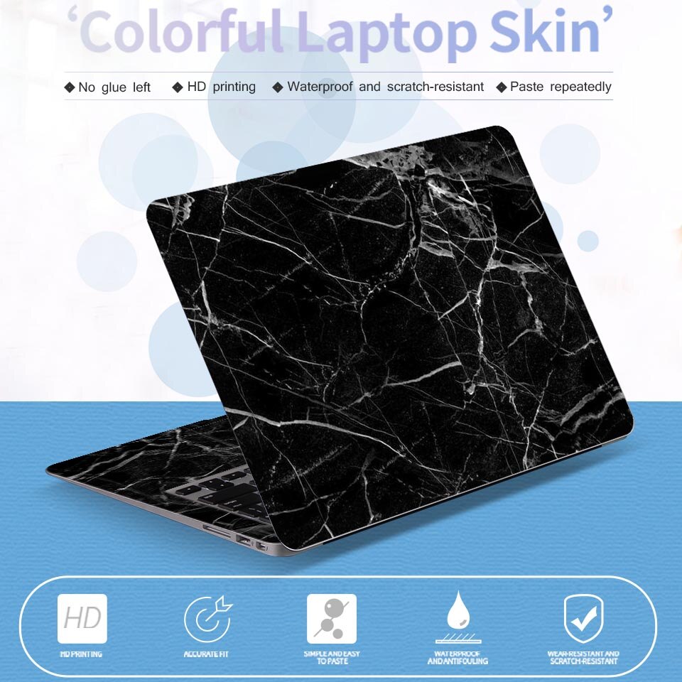 Marble Art Decal Laptop Skin Sticker For Macbook Hp Asus 1217inch - 7