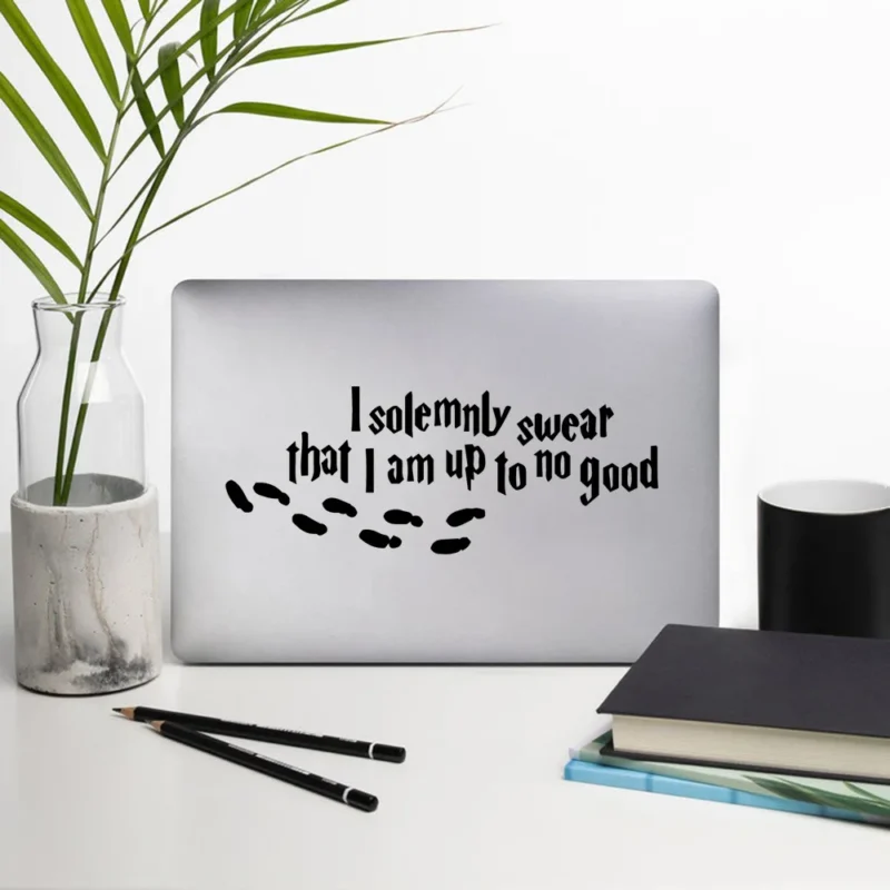 Colorful Sentence Vinyl Laptop Sticker For 10 11 12 Inch Laptops - 1