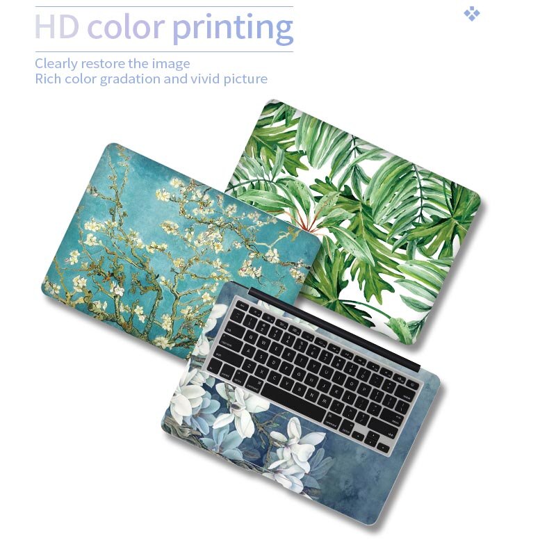 Adhesive Maple Leaves Laptop Skin Decal For Macbook Dell Hp Lenovo - 8