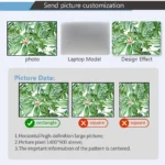 Adhesive Maple Leaves Laptop Skin Decal For Macbook Dell Hp Lenovo - 5